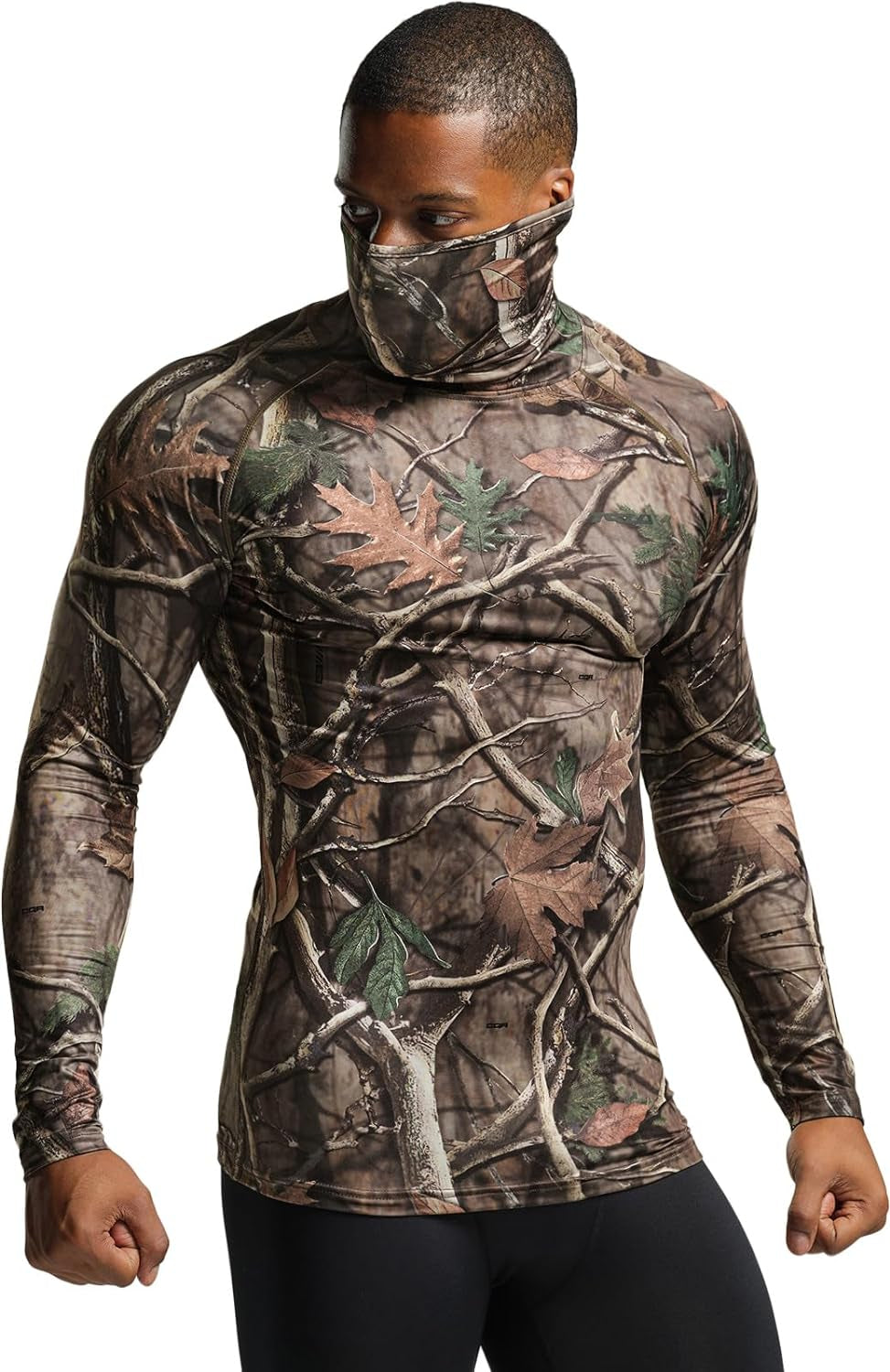 1 or 3 Pack Men'S UPF 50+ Mock Long Sleeve Compression Shirts, Athletic Workout Shirt, Water Sports Rash Guard