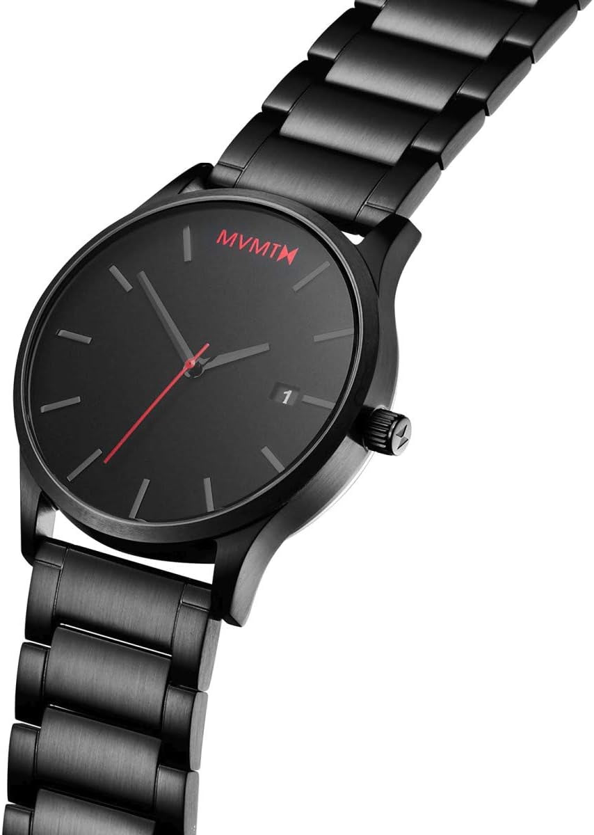 Classic II - Vintage Men’S Wristwatch - Minimalist Watch - Stainless Steel Water-Resistant Watch 5 ATM/50 Meters - Premium Leather Men’S Watches - Interchangeable Bands - 44Mm