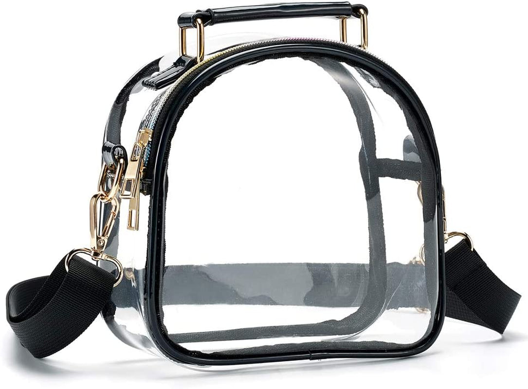 Clear Purse for Women, Clear Bag Stadium Approved, See through Clear Handbag