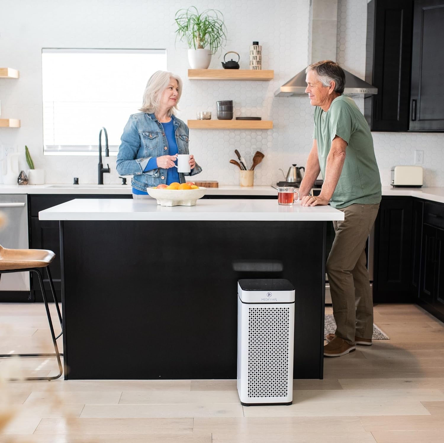 Medify MA-40 Air Purifier with True HEPA H13 Filter | 1,793 Ft² Coverage in 1Hr for Smoke, Wildfires, Odors, Pollen, Pets | Quiet 99.9% Removal to 0.1 Microns | White, 2-Pack