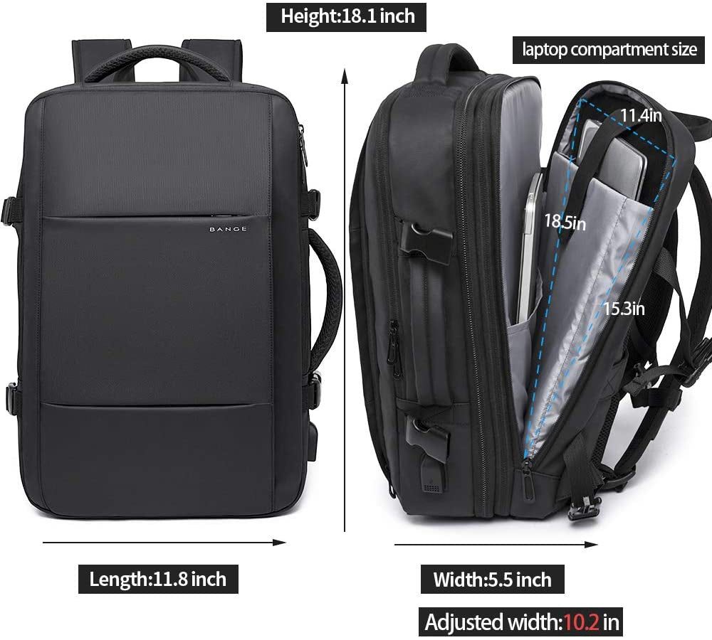 35L Travel Backpack,Flight Approved Carry on Backpack for International Bag, Water Resistant Durable 17-Inch Laptop Large Daypack Business Weekender Luggage Backpack for Men