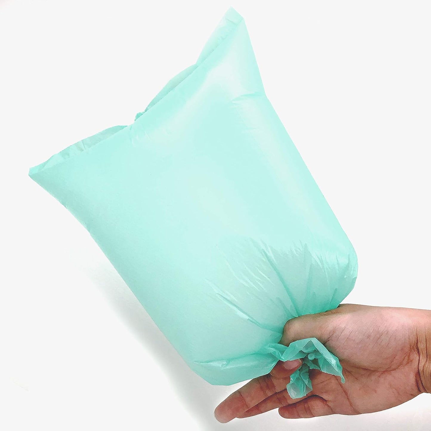Dog Poop Bags - Leak-Proof Dog Waste Bags, Clean up Pet Poo Bag Refills 9 Rolls /135 Count, (Greenish-Blue) Includes Free Bone Dispenser and D-Ring Carabiners Clip