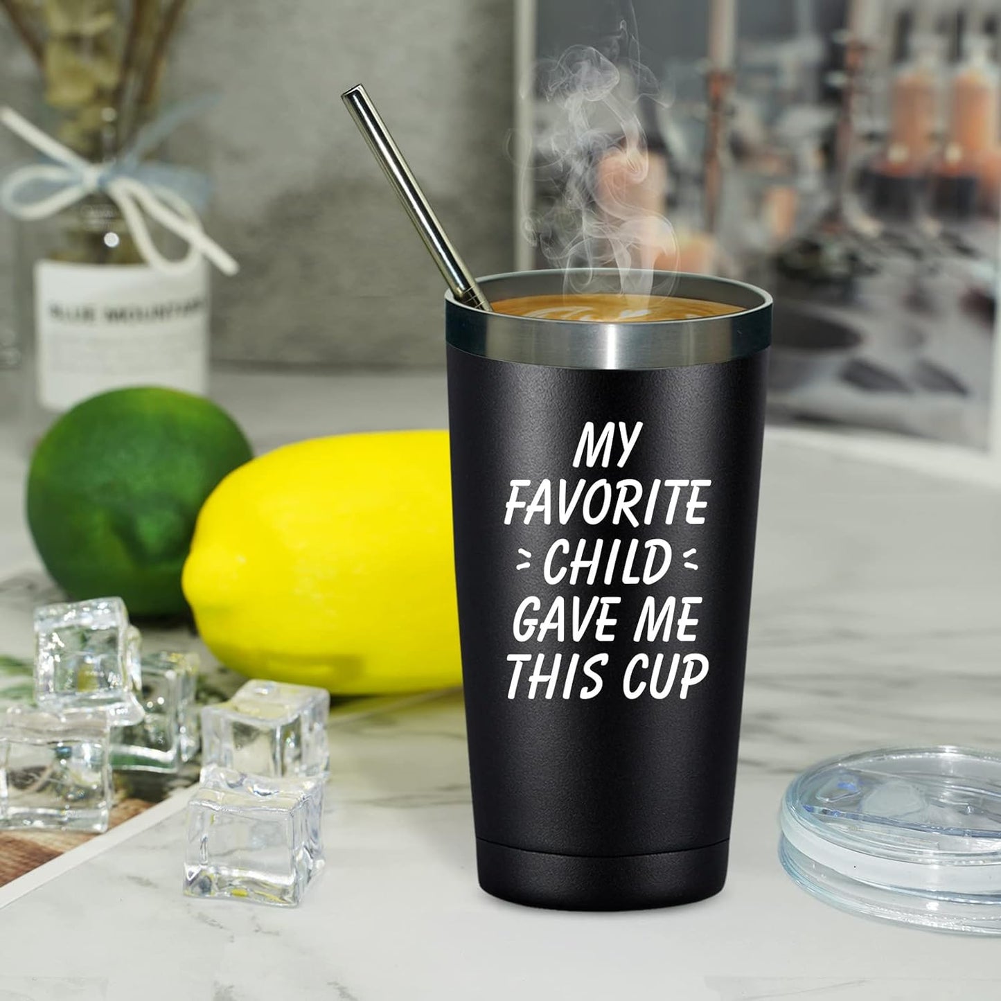 Gifts for Dad - My Favorite Child Gave Me This Cup - Novelty Birthday Gifts for Dad from Daughter Son Kids - Father'S Day, Christmas Giftsi for Dad, Parents, Grandpa, Men - Tumbler