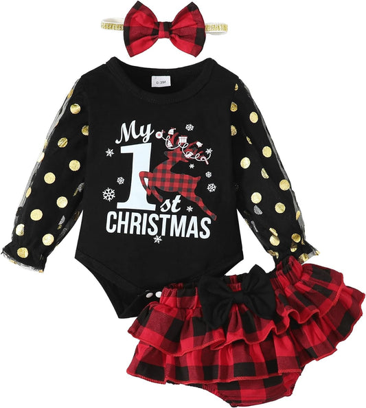 Newborn Infant Baby Girl Clothes Outfits Romper Baby Girl Skirt Set Floral Baby Clothes for Girls Fall Winter