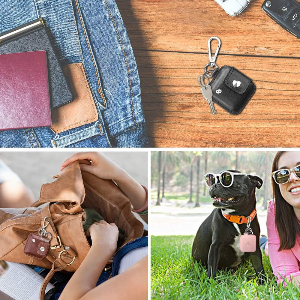 Case Cover for Tile Mate (2022/2020/2018/2016)/ Tile Pro/Tile Sport/Tile Style/Cube Pro Key Finder with Keychain