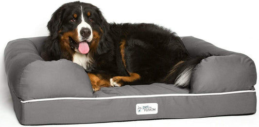 Ultimate Dog Bed, Orthopedic Memory Foam, Multiple Sizes and Colors, Medium Firmness Pillow, Waterproof Liner, YKK Zippers, Breathable 35% Cotton Cover