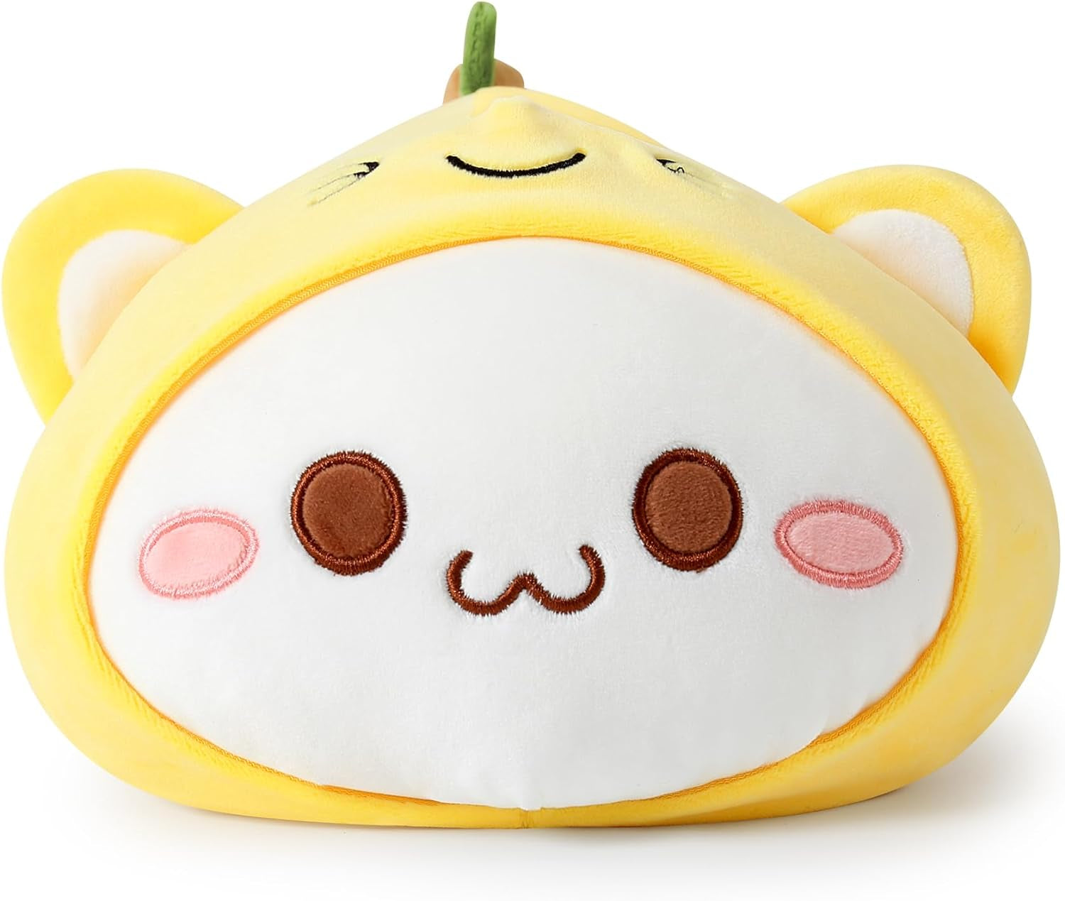Cute Kitten Banana Cat Plush Toy Stuffed Animal Kitty Soft Banana Plushie Pillow for Kids (Banana Cat, 12")