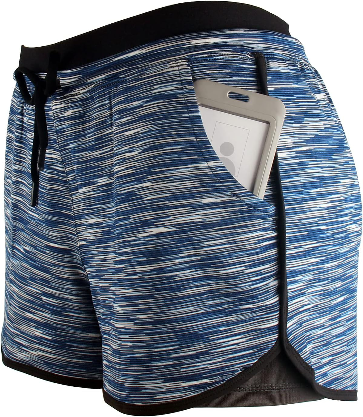 Women Workout Running Shorts 2 in 1 Active Yoga Gym Sport Shorts with Pockets