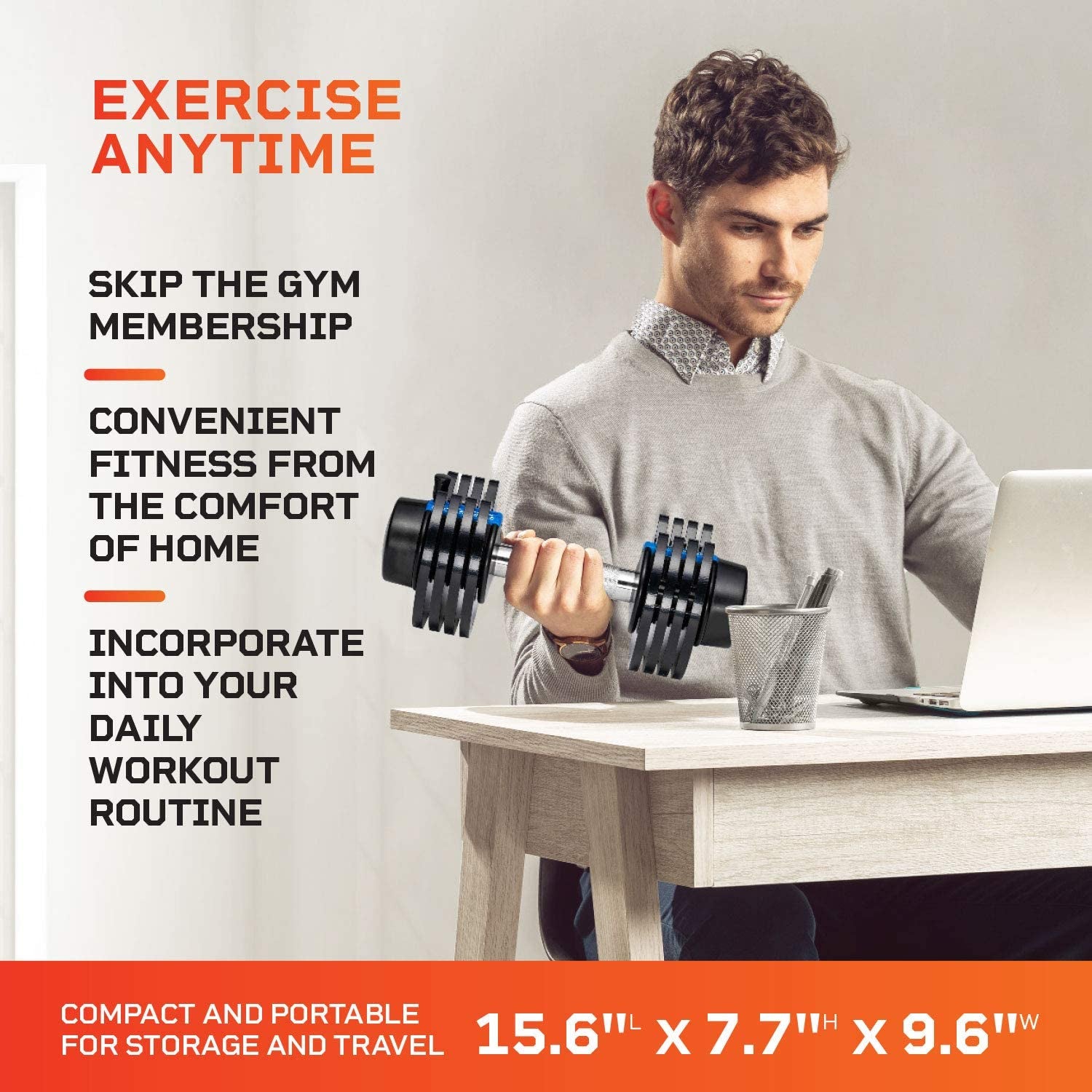 Adjustable Dumbbell 25Lb (5Lb, 10Lb, 15Lb, 20Lb, 25Lb). 5-In-1 Dumbbells Adjustable Weights for Men and Women. Dumbbell Adjustable Free Weights Plates and Rack.Dumbbells Set of 2.