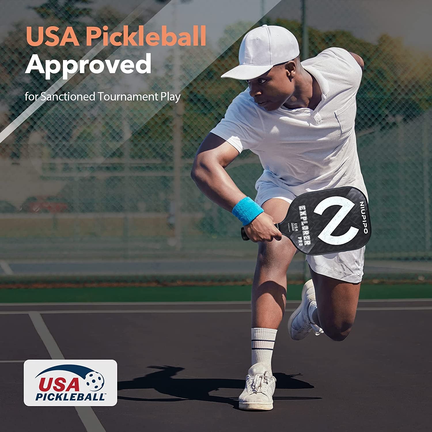 2024 Pro Pickleball Paddle - Carbon Fiber Textured Surface Pickleball Paddle, Pickleball Paddle with Lightweight Graphite Face, Usapa-Approved, Maximum Control