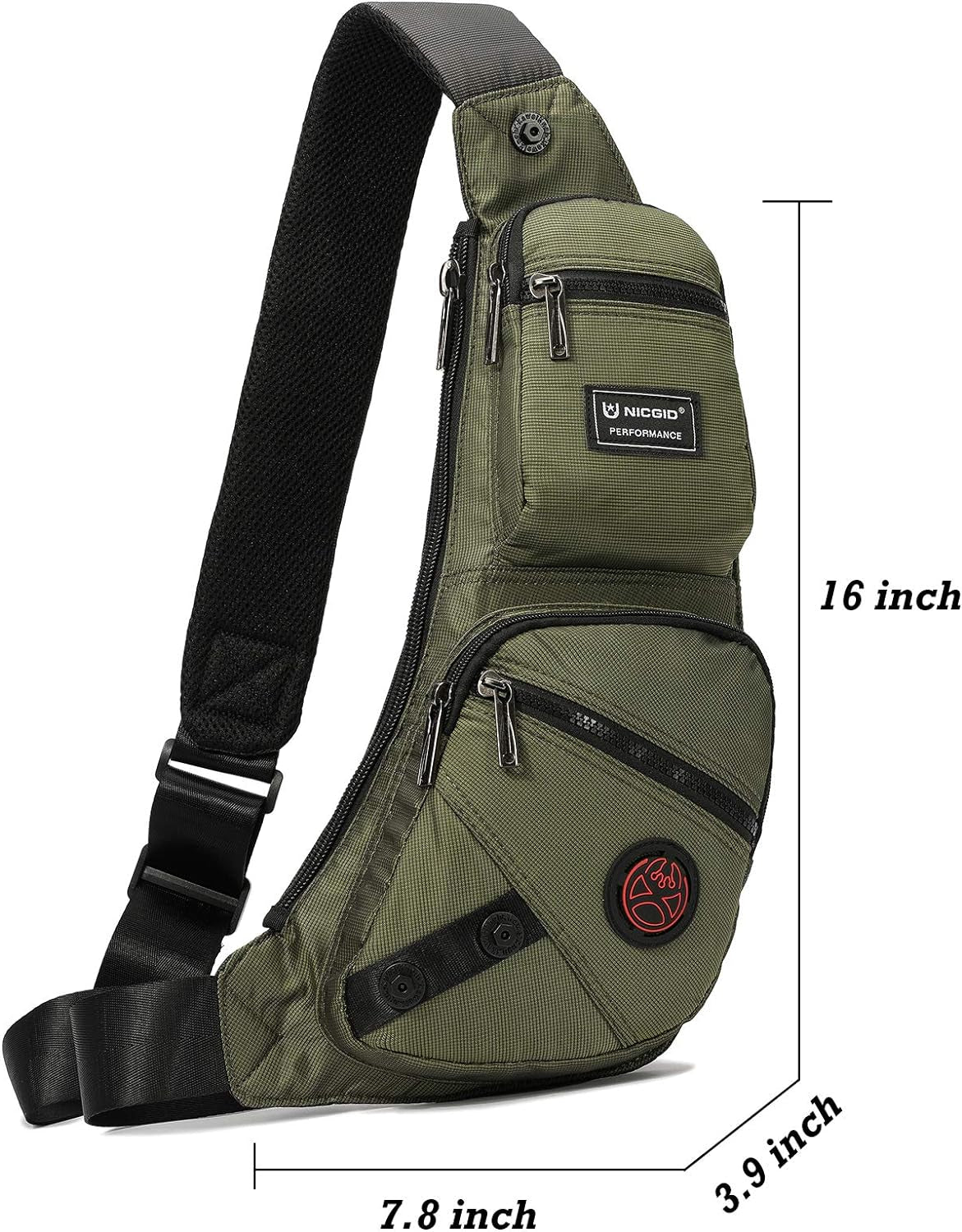 Sling Bag Chest Shoulder Backpack Crossbody Bags for Men Women
