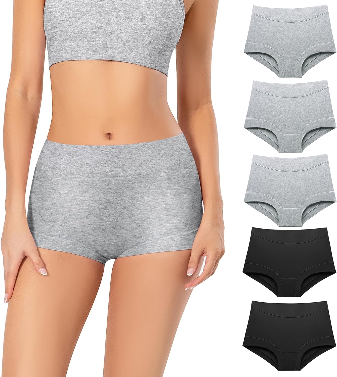 Boy Shorts Underwear for Women - Boxers for Women,Womens Cotton Underwear,Boyshorts for Women,Cotton Boyshorts