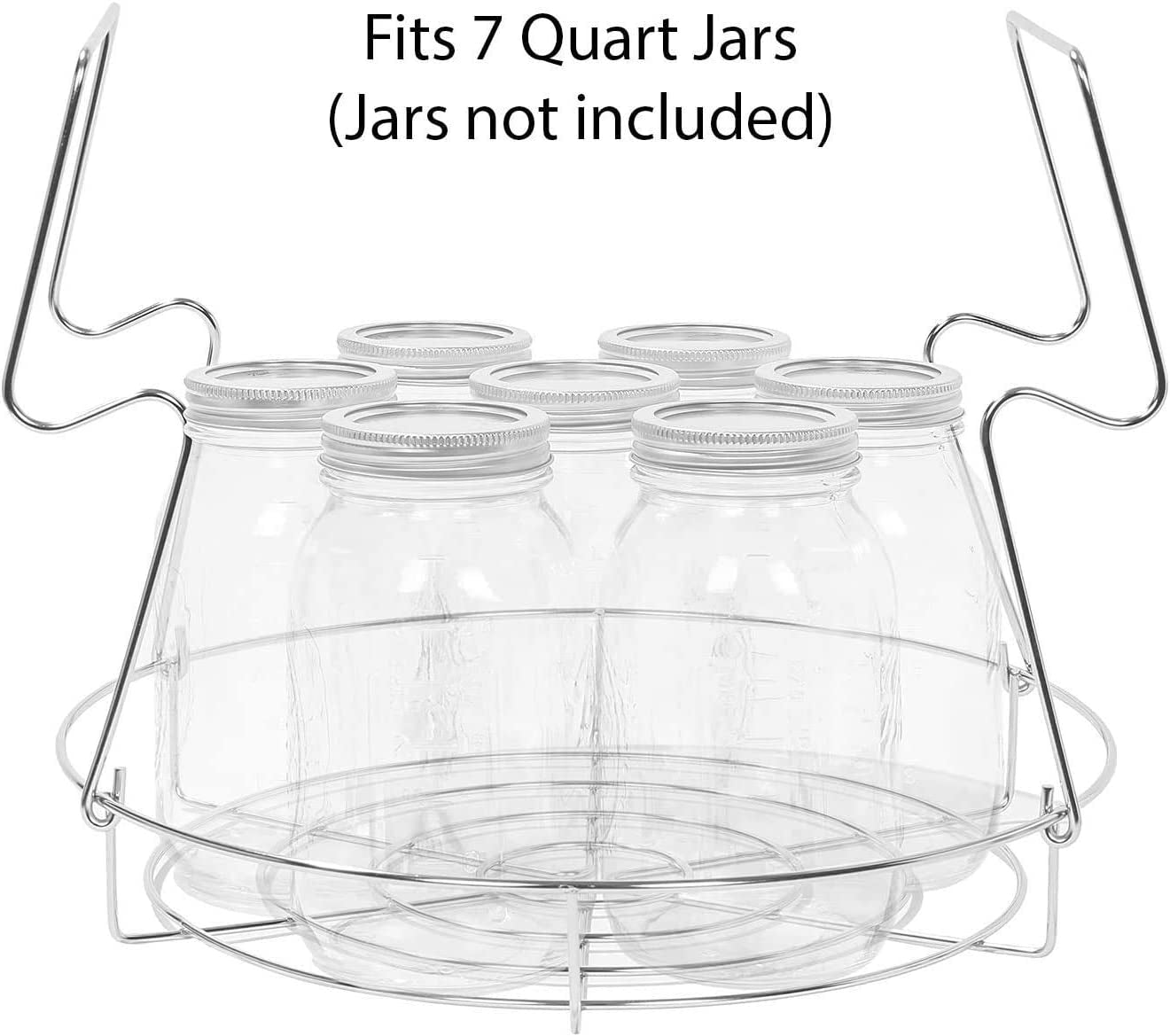 7 Pieces Premium Stainless Steel Canning Set Starter Kit W/Rack. No Rust, Extra Stability. BULK PACKS (Canning Set)