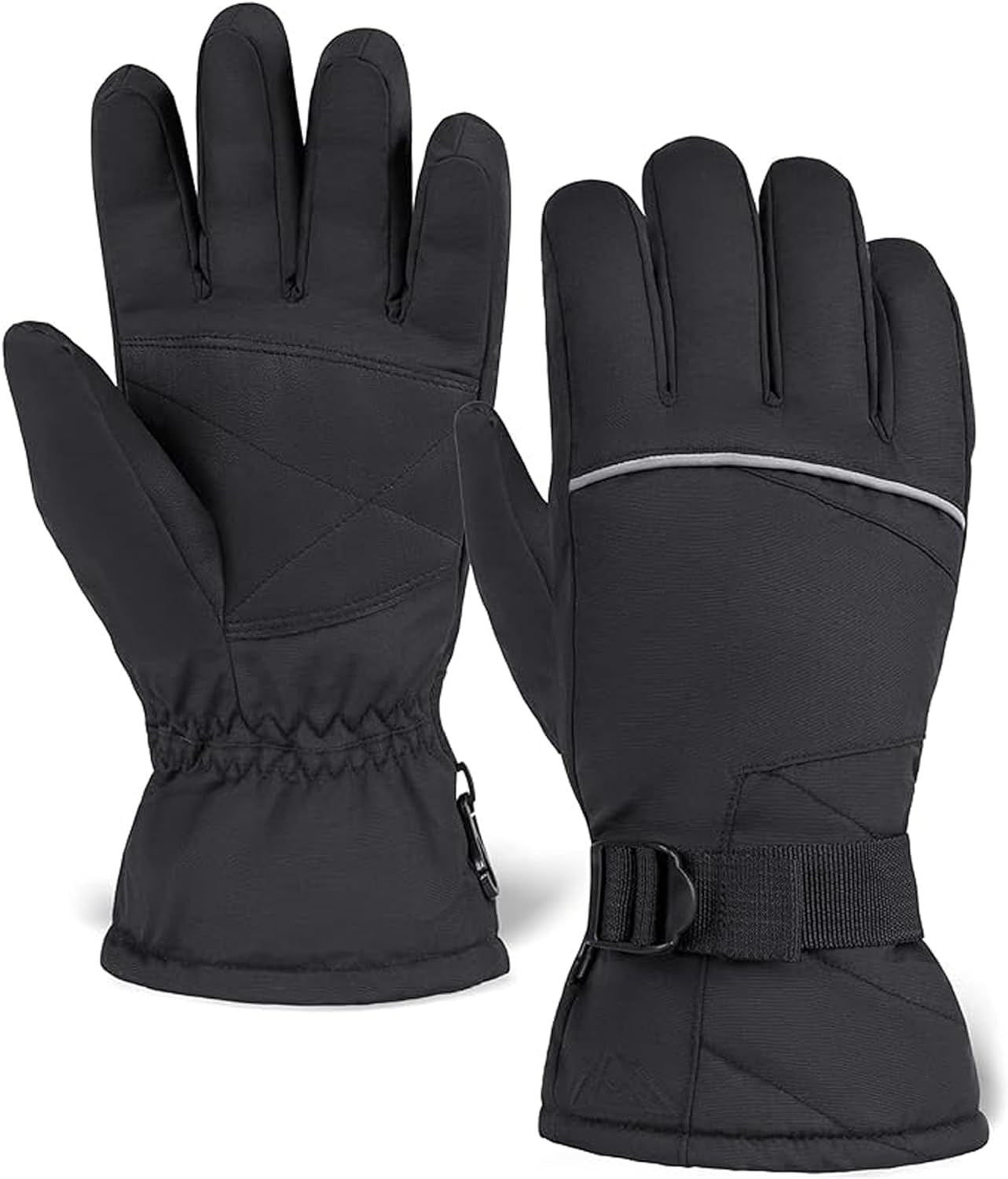 Snow Gloves for Men & Women - Skiing Gloves & Waterproof Gloves - Adult Ski Gloves - Snowboarding Gloves Waterproof Insulated