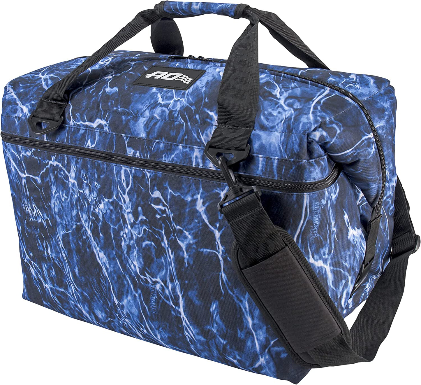 Elements Soft Cooler, 36 Pack, Bluefin, Blue Camo, 36 Pack,Aoelfb36