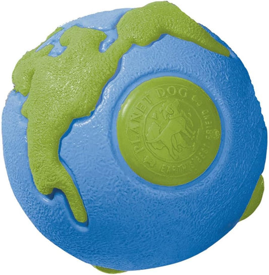 Orbee-Tuff Planet Ball Blue/Green Treat-Dispensing Dog Toy, Small